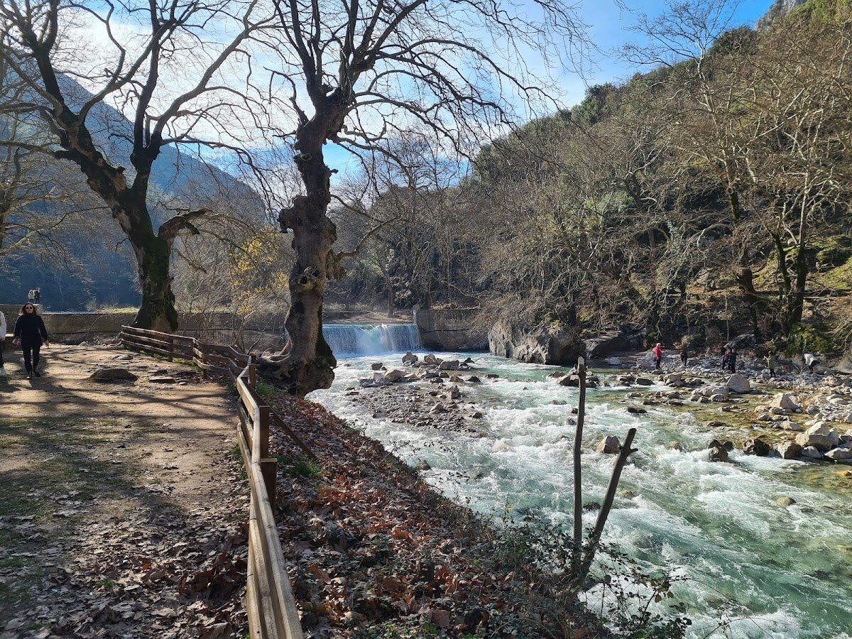 Arched Bridge of Portaikos River at Pyli
