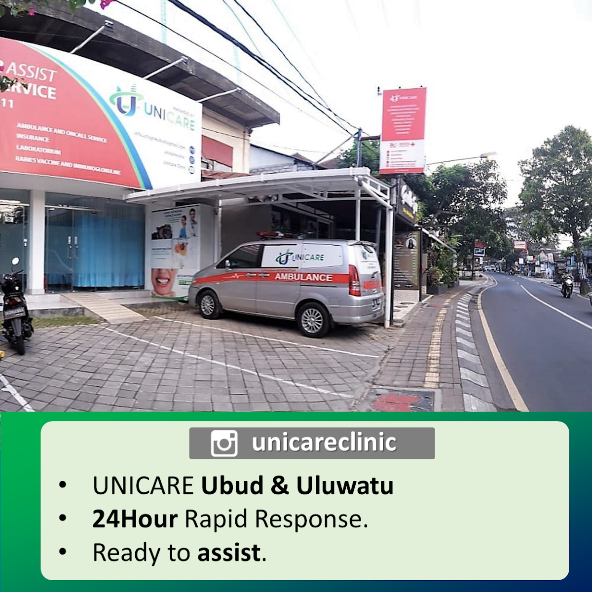 IV Drip Unicare Uluwatu + Rabies Vaccine Bali + 24 Hours Doctor + Bali Belly + Emergency Service